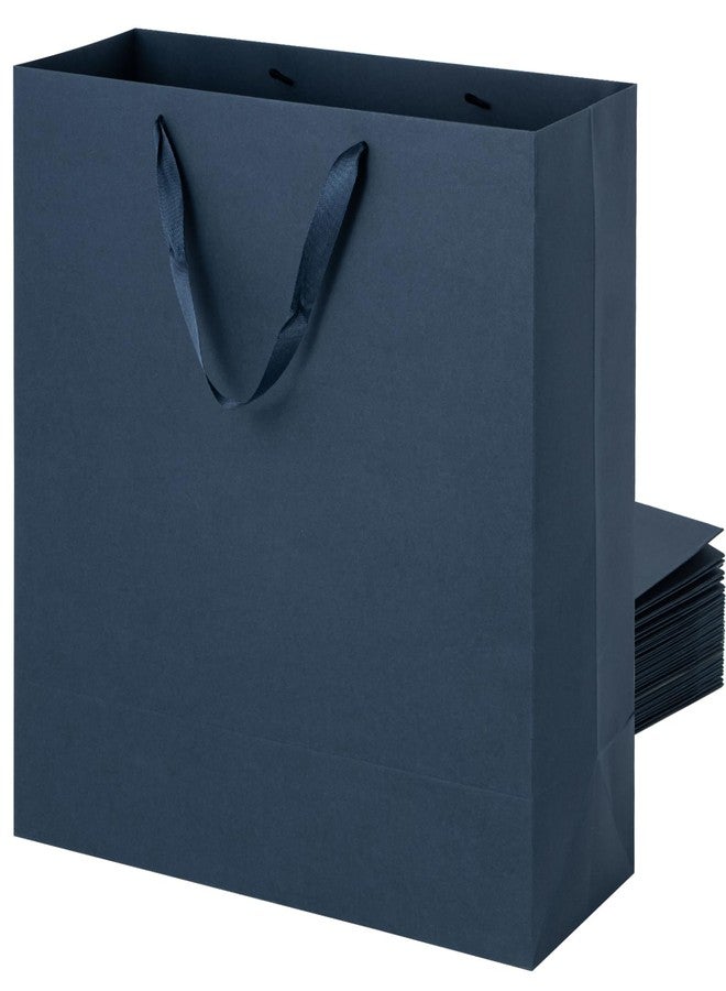 driew Large Gift Bags with Handles 12pcs, 17x7x17 Inch Extra Large Size Paper Gift Bags Bulk Heavy Duty for Shopping Party Favor Wedding Birthday Packing Retail Small Business (Navy Blue) - Image 1